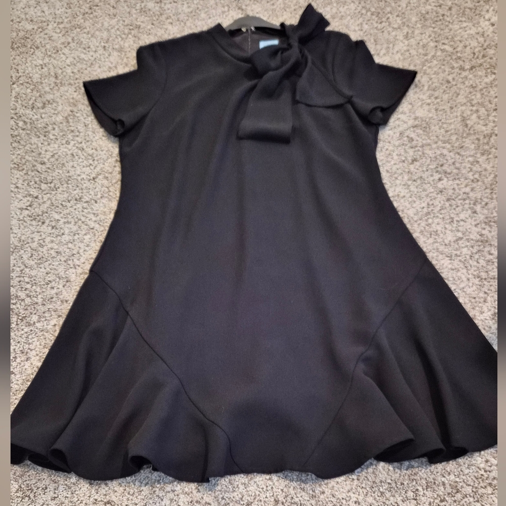 CeCe Black Mini Dress with Bow Detail - Picture 10 of 13